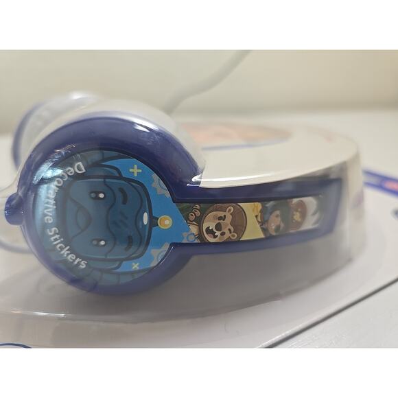 BuddyPhones DiscoverFun Wired Kids Headphones - Blue NEW OPEN !!! - Picture 2 of 4